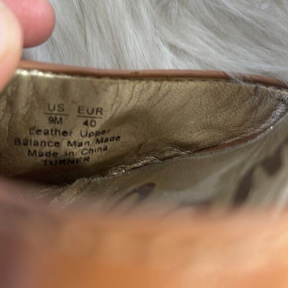 Sam Edelman Turner Tan Leather Wedge Espadrille Sandals Sz 9 - Picture 6 of 9